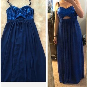 B. Darlin Royal Blue sequins dress